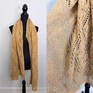 Varma Wool Brown Knit Scarf